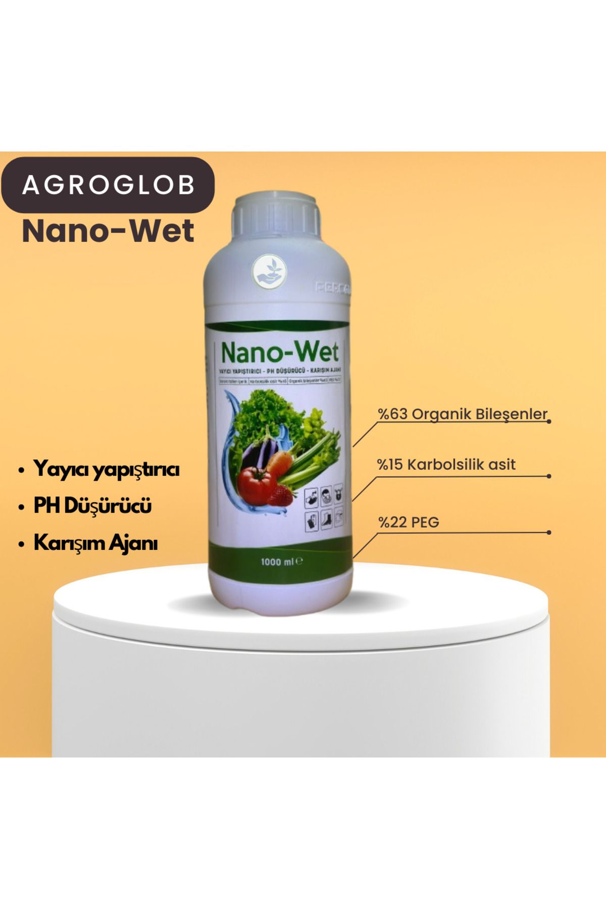 Agroglob Tarım Nano-Wet YAYICI YAPIŞTIRICI 1LT