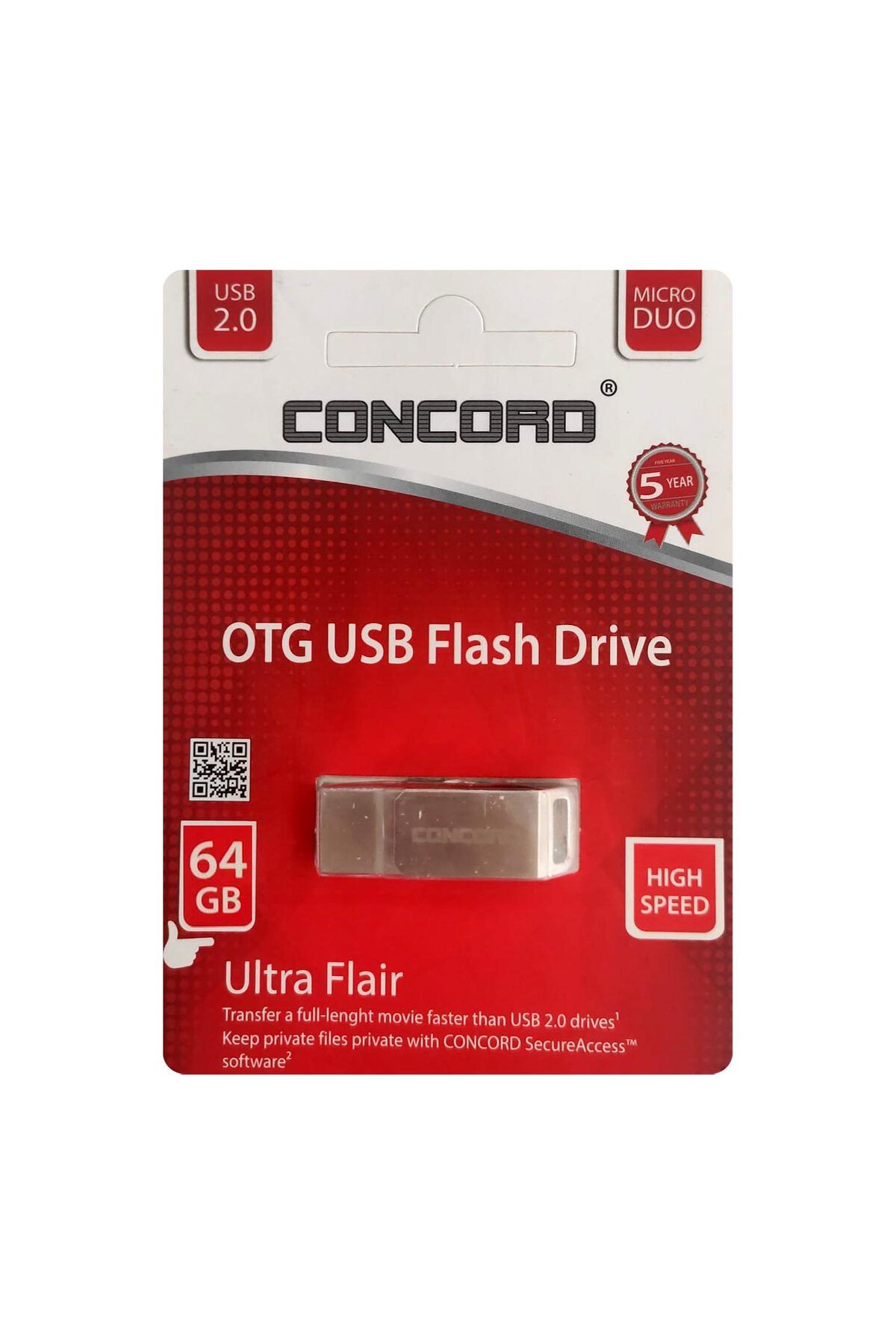 Ziya Dijital C-OTG64 Usb Flash Bellek Metal Mini 64GB Otg Micro