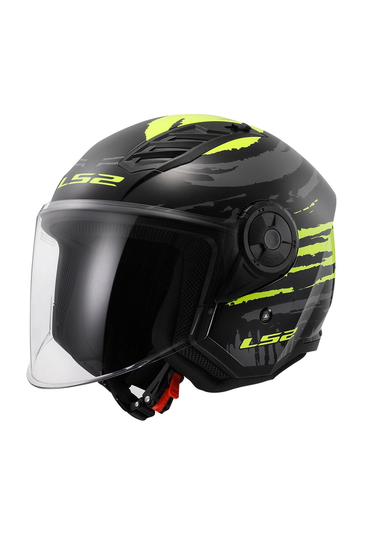 LS2 AIRFLOW 2 BRUSH SİYAH-NEON SARI KASK