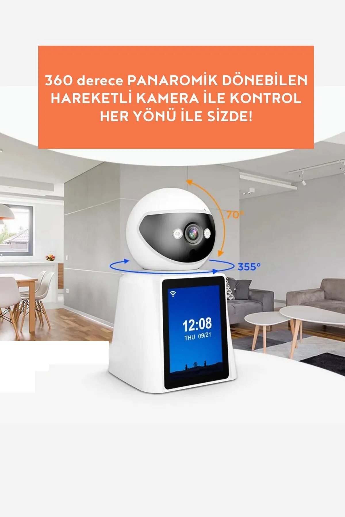 Kenko Görüntülü Dahili Mikrofon ve Hoparlör İç Ortam Bebek Ofis Ev IP Kamera Blic BLM-43 2MP fotoğrafı 2 (önizleme)