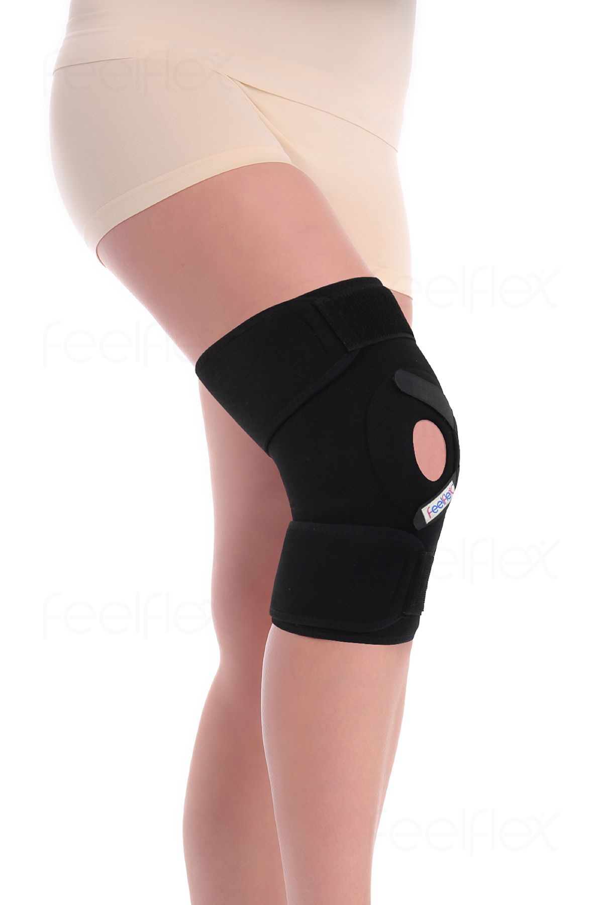 Feelflex Ayarlanabilir Patella Destekli Dizlik, , Kas Yırtığı, Menüsküs, Diz Ağrısı, Diz Bandajı