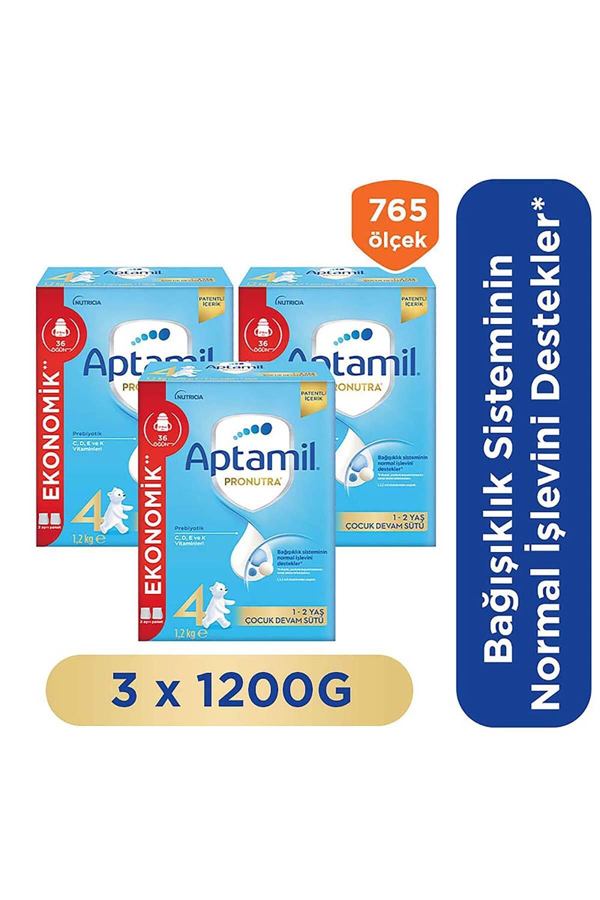 Aptamil 4 Devam Sütü 1200x3 G 1 Yaş+