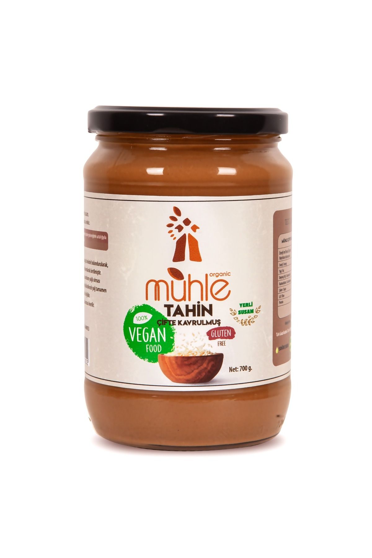 Mühle Organic Çifte Kavrulmuş Tahin 700 gr Yerli Susam