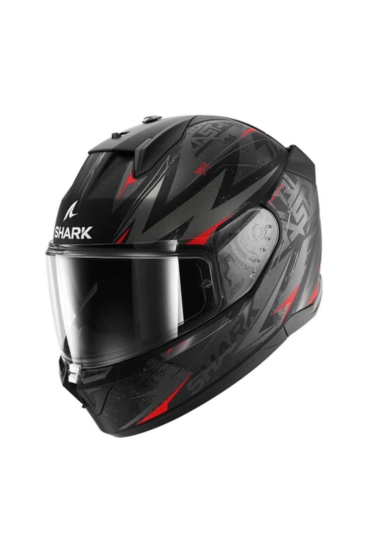 Shark D-SKWALL 3 BLAST-R MAT SİYAH KIRMIZI KAPALI KASK