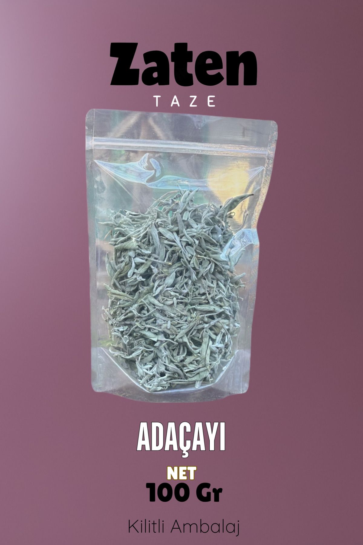 Zaten Taze Adaçayı Sıyırma 100 Gr Ada Çayı Sage Tea Salvia Officinalis