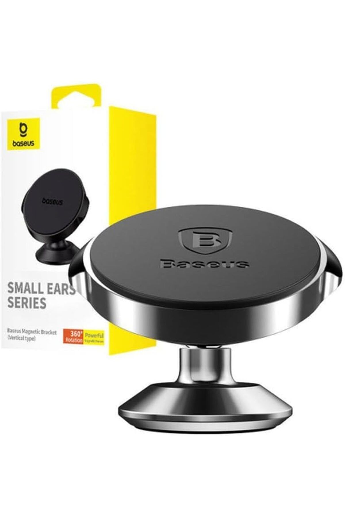 Baseus-OS-Baseus Small Ears Series Magnetic Bracket（Vertical type）Cluster Black 2