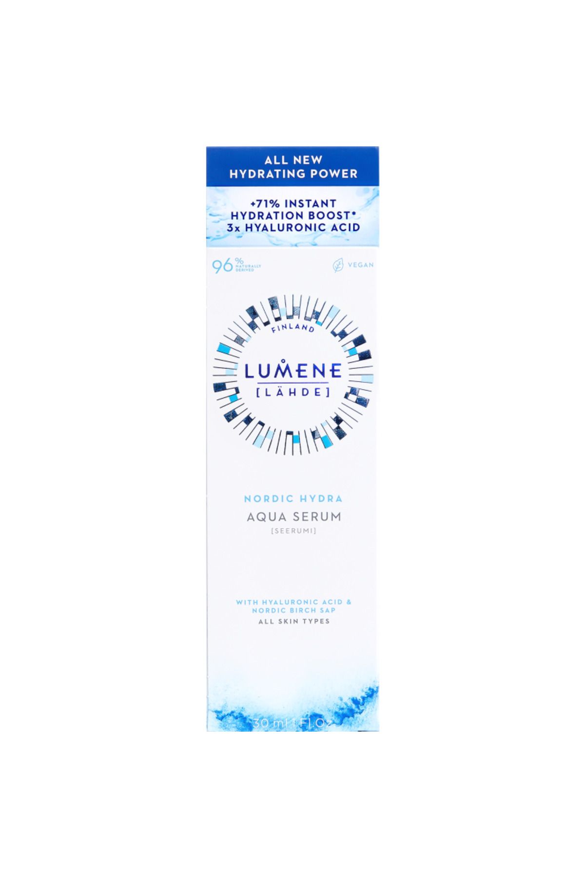 LUMENE Nordic Hydra Aqua Serum 30ml - Kutup Kaynak Suyu İçeren Nem Serumu