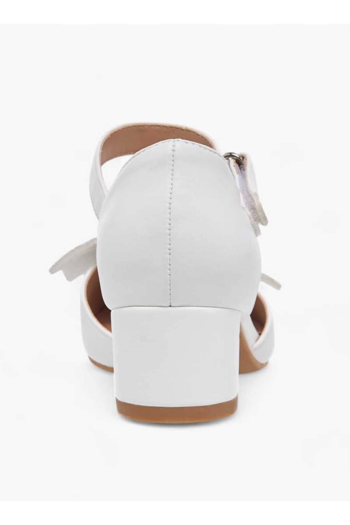Celeste-Celeste Girl's Bow Accent Block Heeled Sandals with Hook and Loop Closure 5