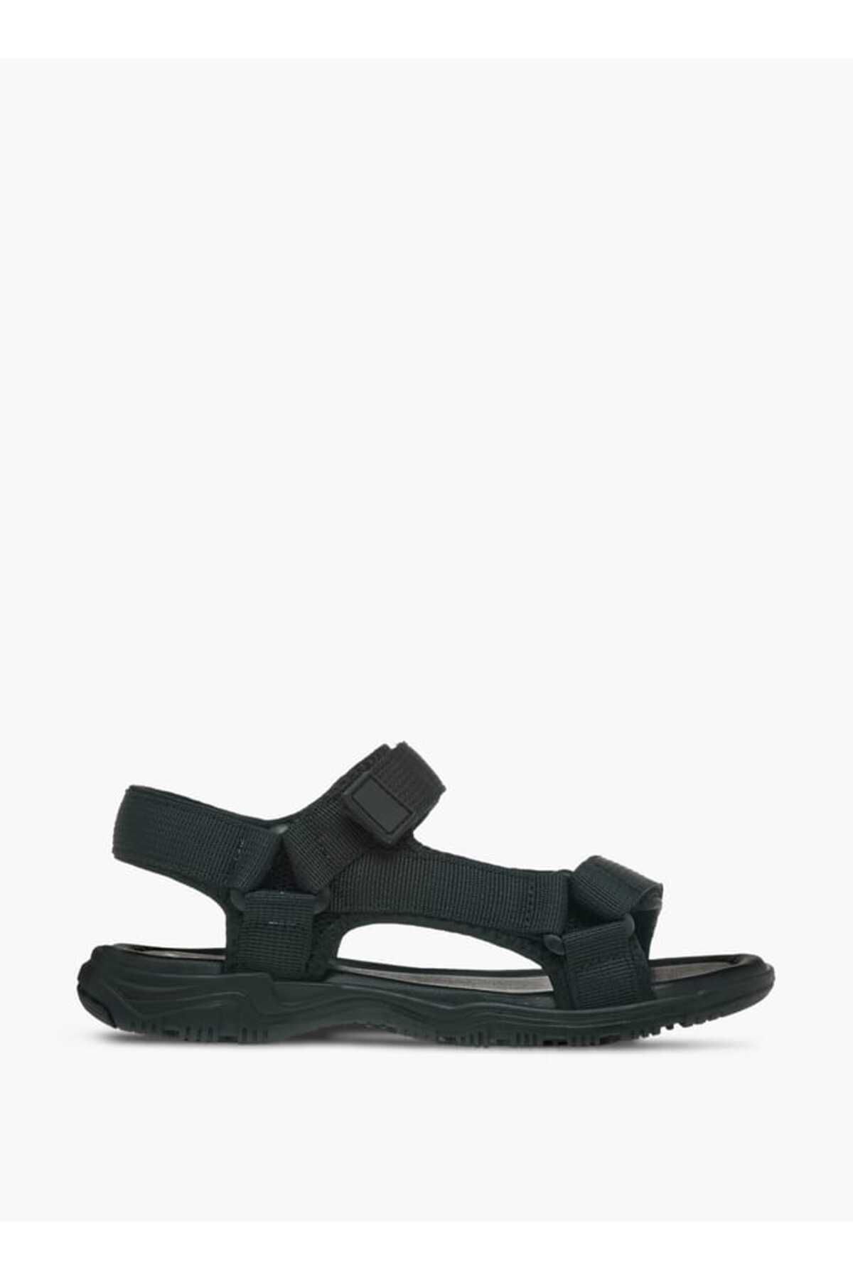 LBL by Shoexpress-LBL by Shoexpress Textured Sandals with Hook and Loop Closure 2