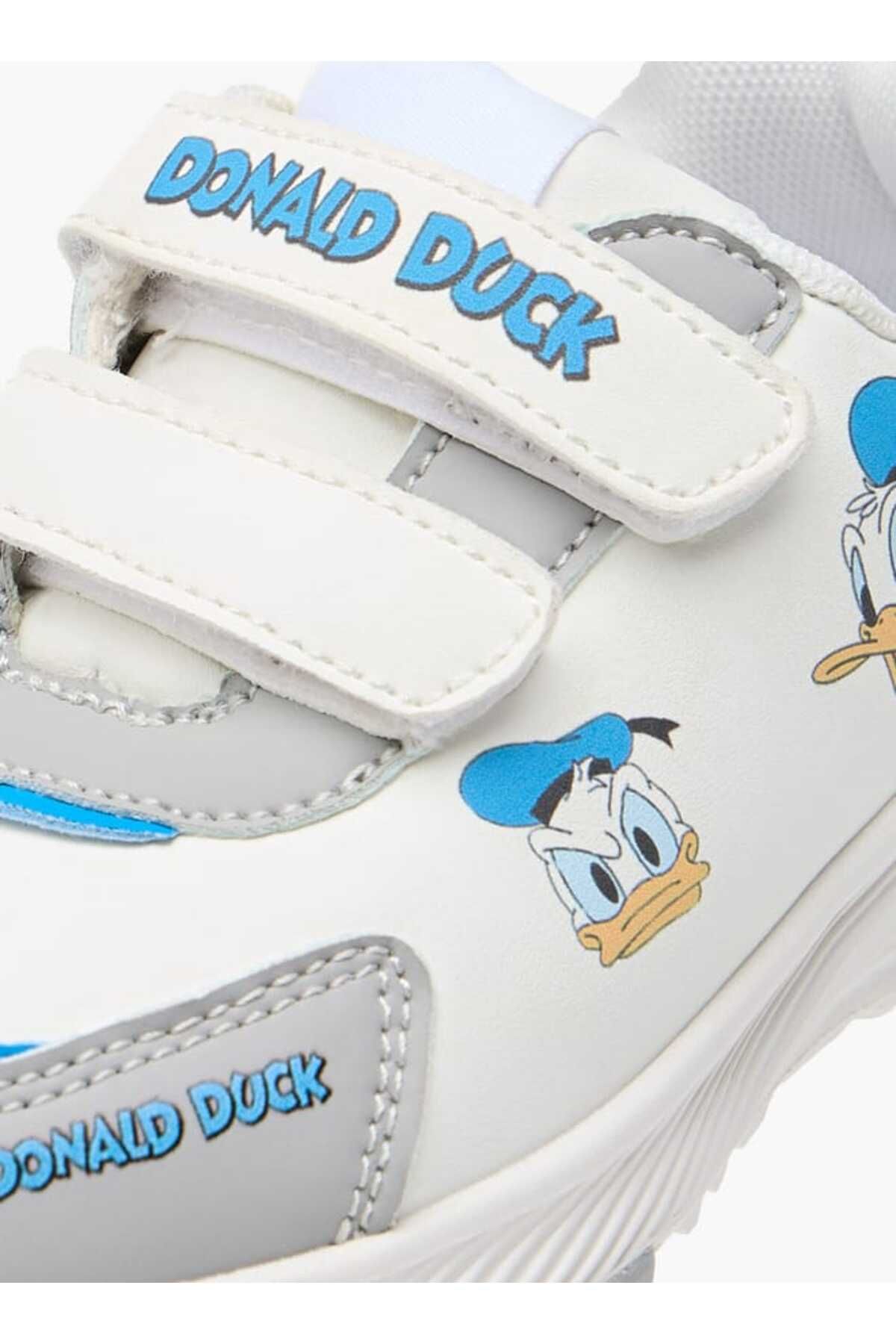 Disney-Donald Duck Print Sneakers with Hook and Loop Closure 4