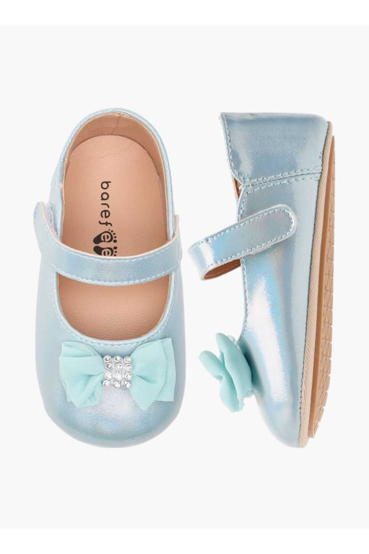 Barefeet-حذاء بوت مزين بفيونكة مع إغلاق بخطاف وحلقة 1
