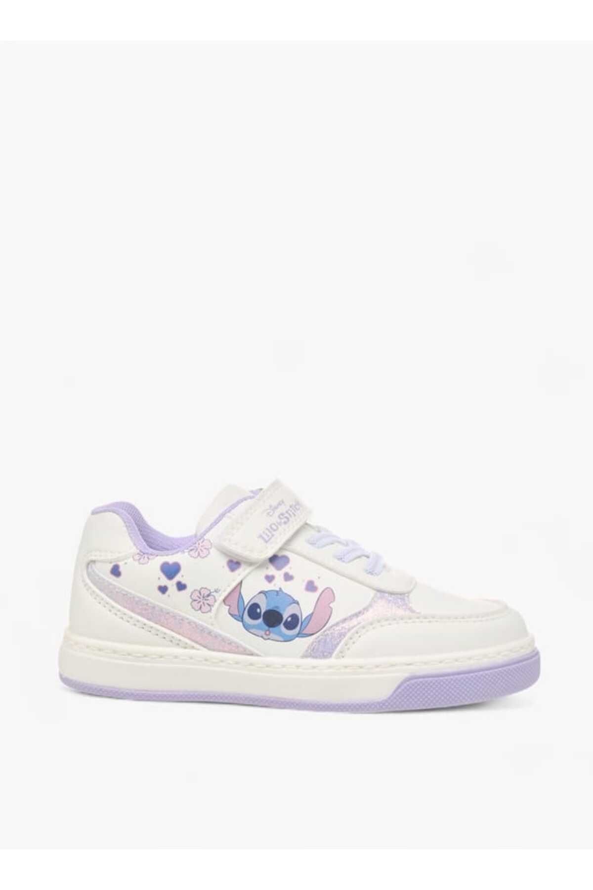 Disney-Disney Lilo and Stitch Print Sneakers with Hook and Loop Closure 3