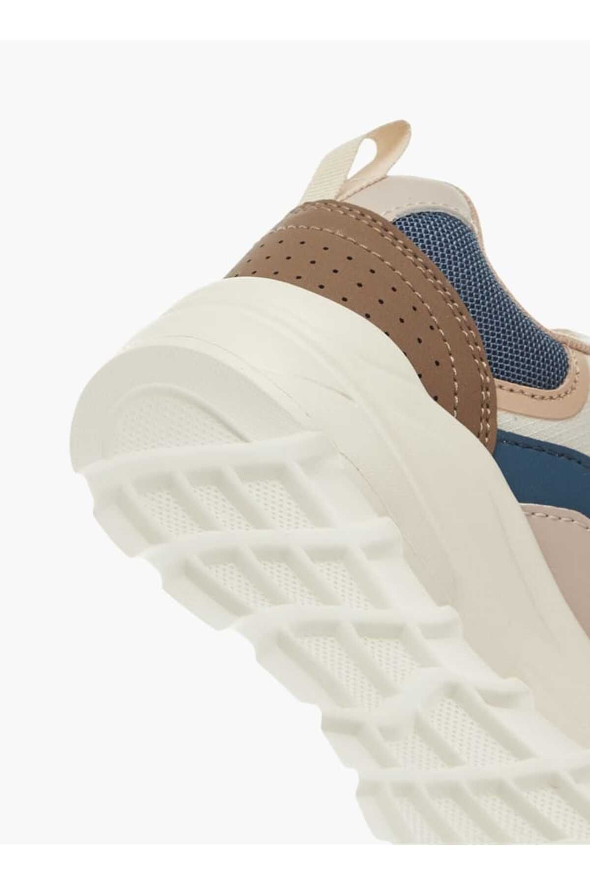 LBL by Shoexpress-Panelled Sneakers with Hook and Loop Closure 4