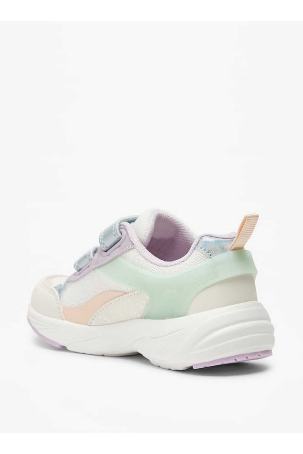 Juniors-Colourblock Shoes with Hook and Loop Closure 2