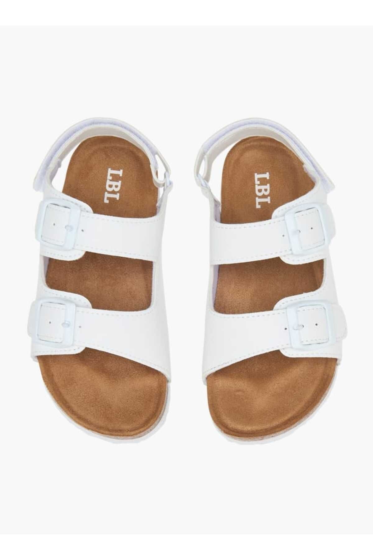 LBL by Shoexpress-Solid Sandals with Hook and Loop Closure 1