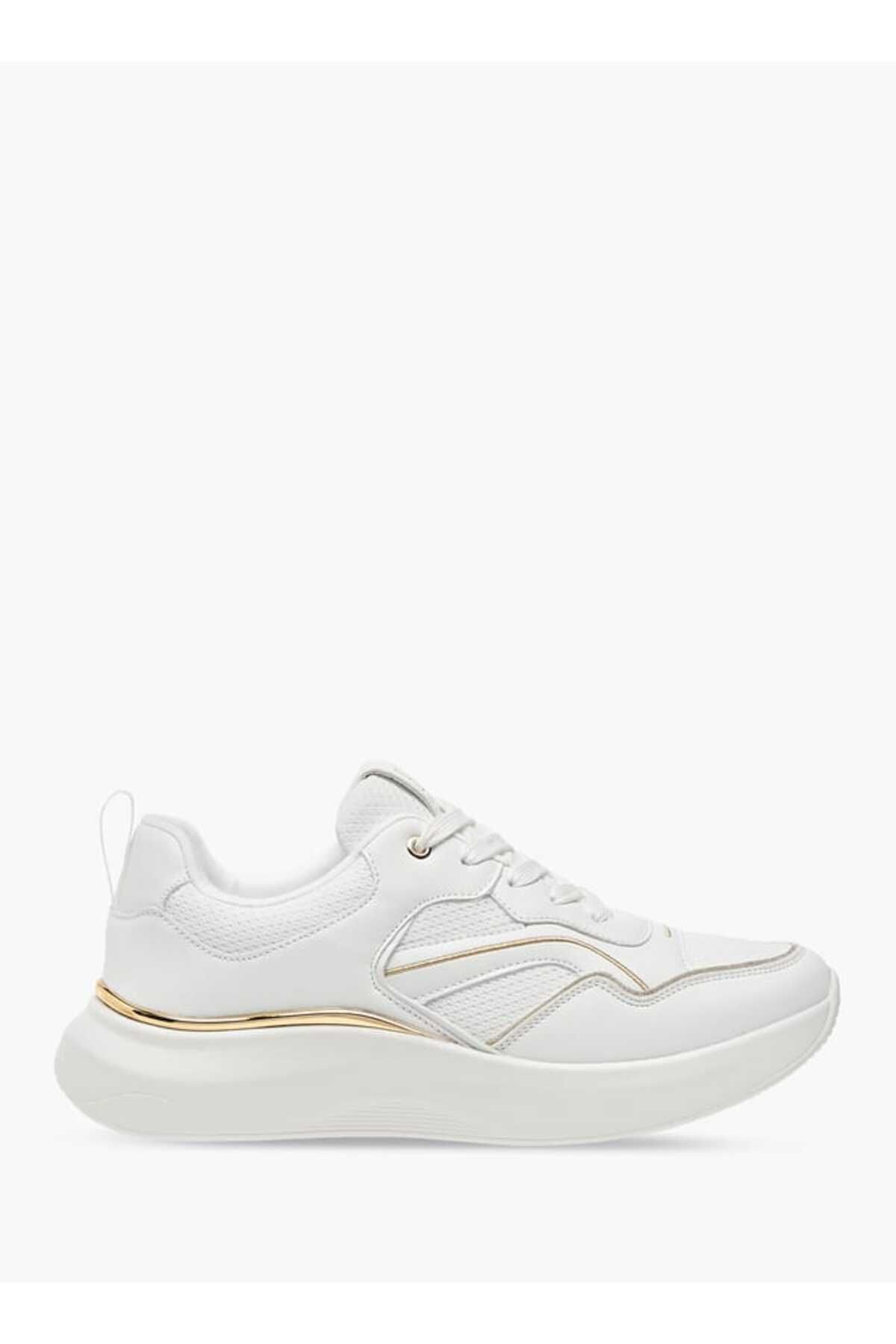 Flora Bella by Shoexpress-Flora Bella Panelled Ankle Sneakers with Lace-Up Closure 3