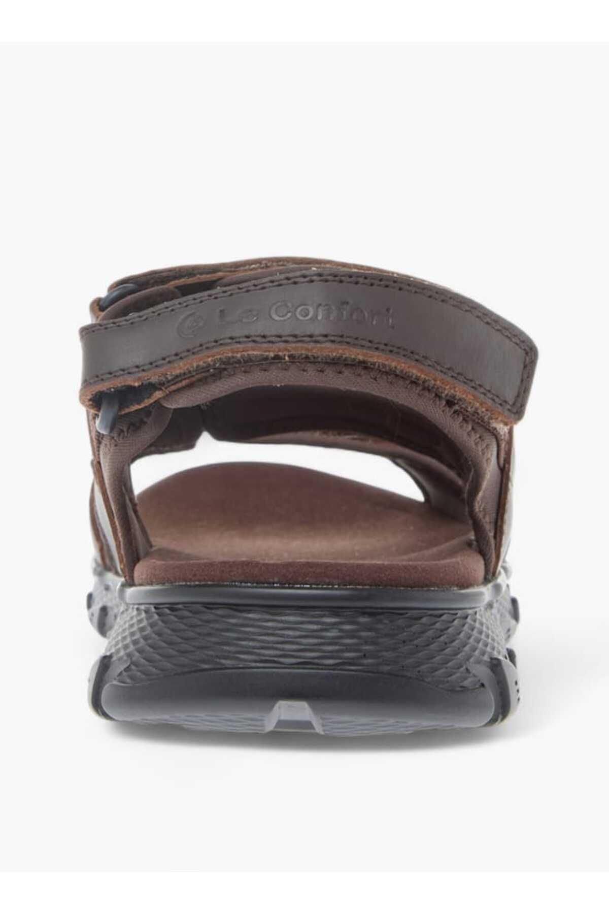 Le Confort-Strappy Sandals with Hook and Loop Closure 4