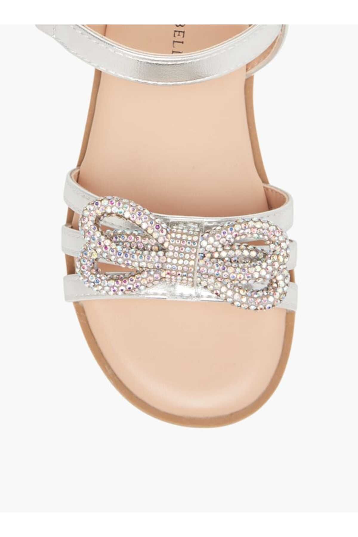 Flora Bella by Shoexpress-Flora Bella Metallic Sandals with Hook and Loop Closure 3