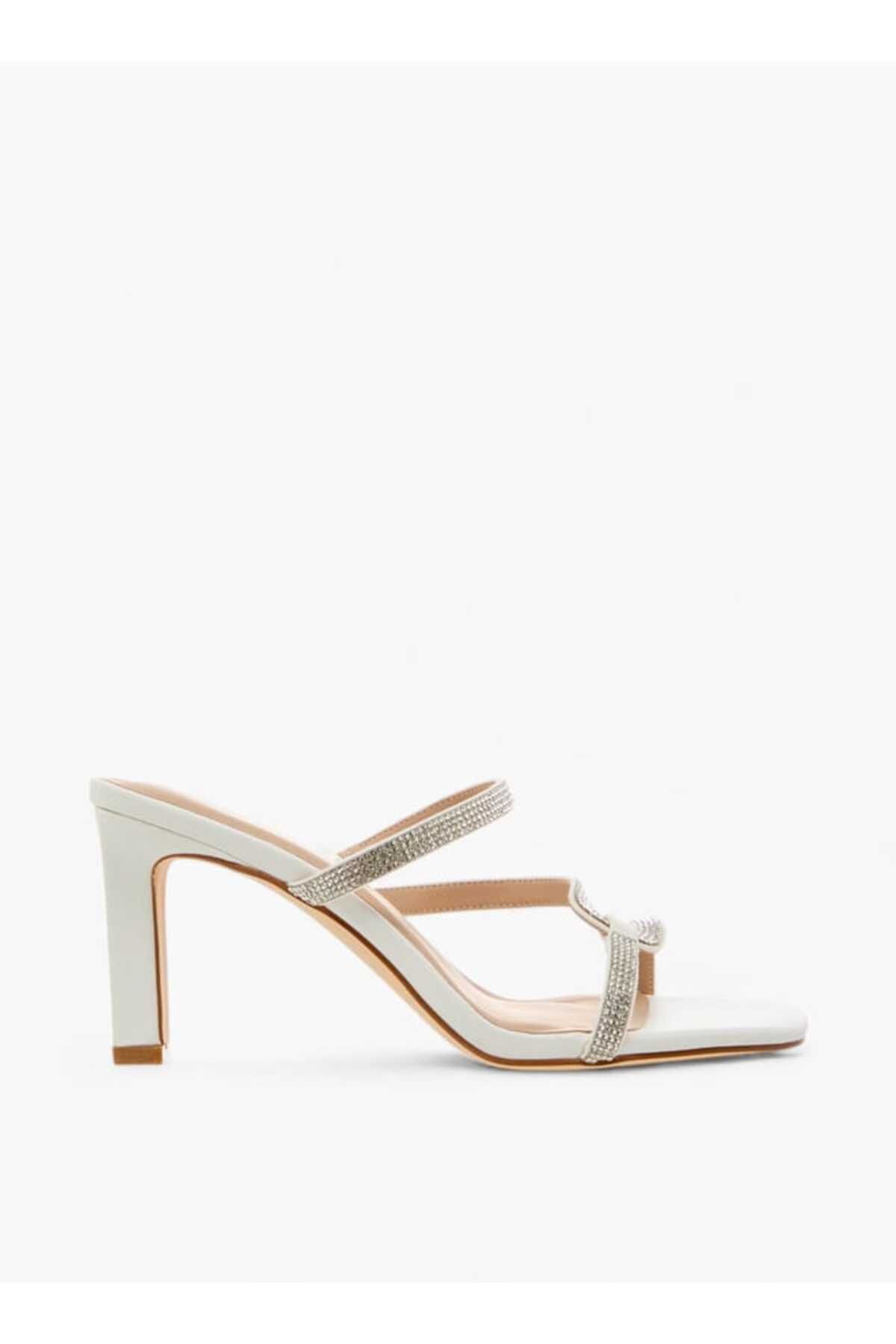 Flora Bella by Shoexpress-Flora Bella Embellished Slip-On Sandals with Block Heels 3