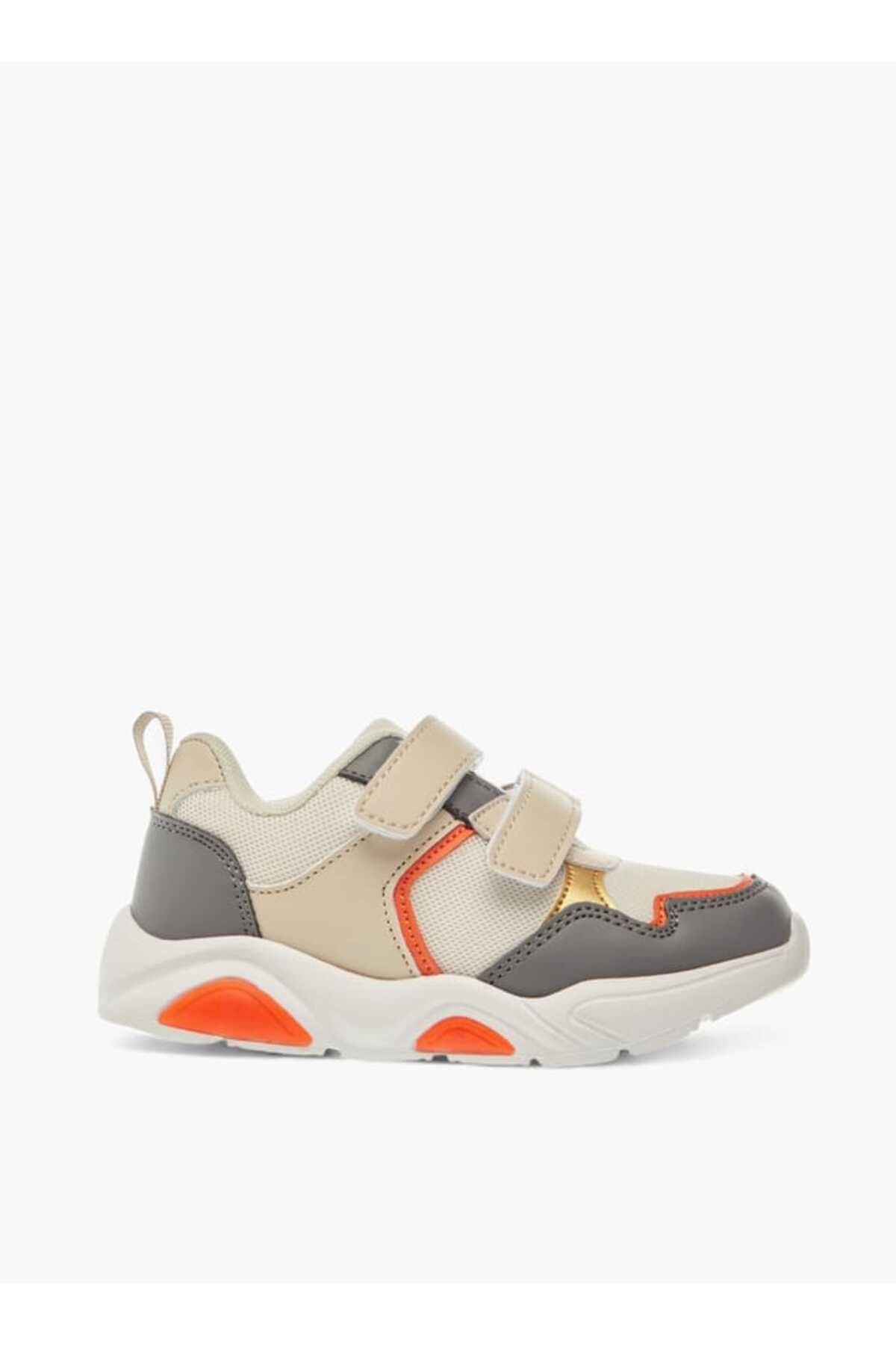 LBL by Shoexpress-Panelled Sneakers with Hook and Loop Closure 4