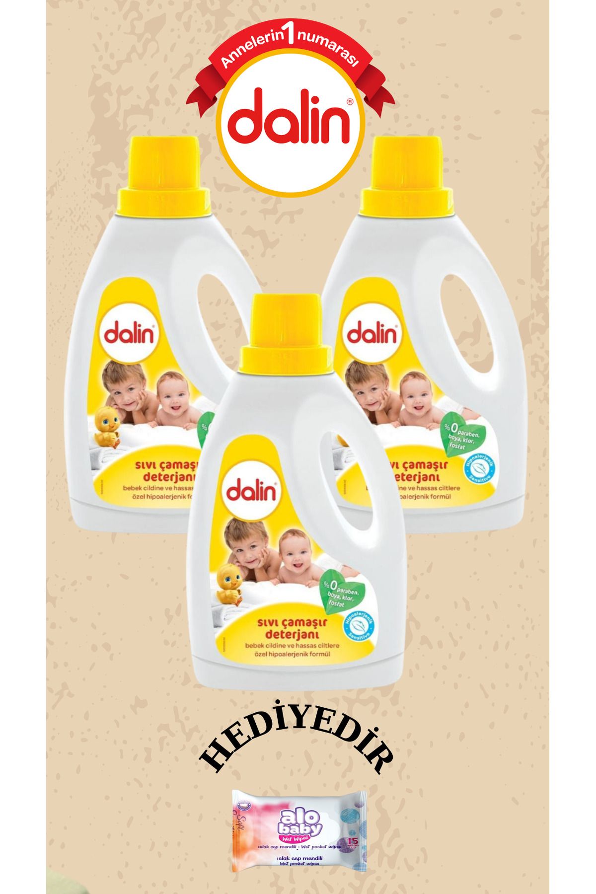 Dalin Deterjan 1500 ml 3 Adet