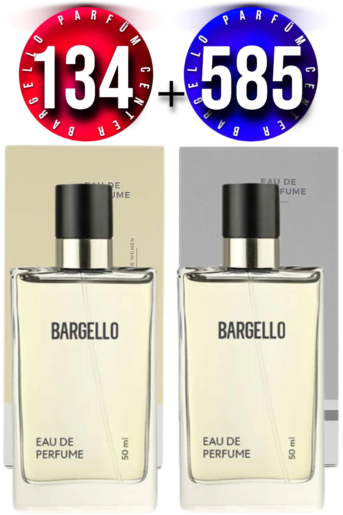 Bargello 134 Kadın Parfüm Oriental 50 Ml EDP + Bargello 585 Erkek Parfüm Floral 50 Ml EDP