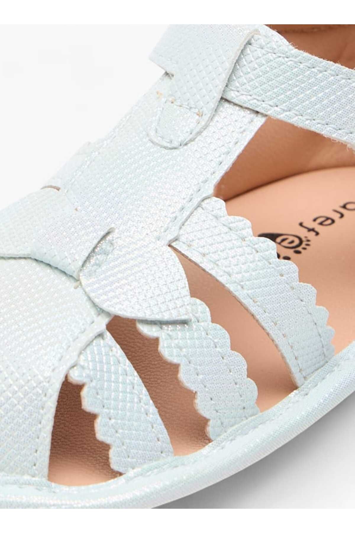 Barefeet-صندل بحزام مزخرف مع إغلاق بخطاف وحلقة 4