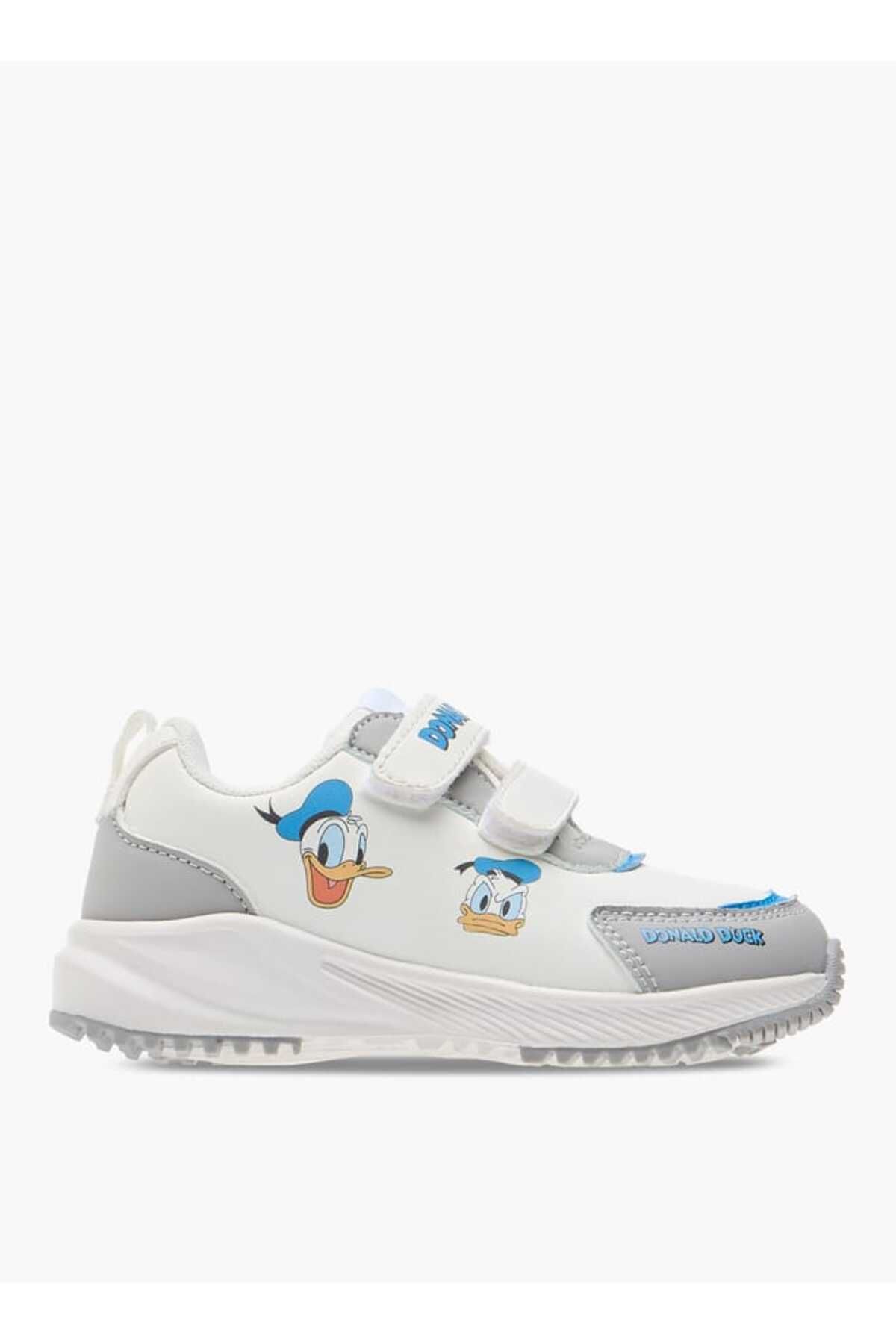 Disney-Donald Duck Print Sneakers with Hook and Loop Closure 3