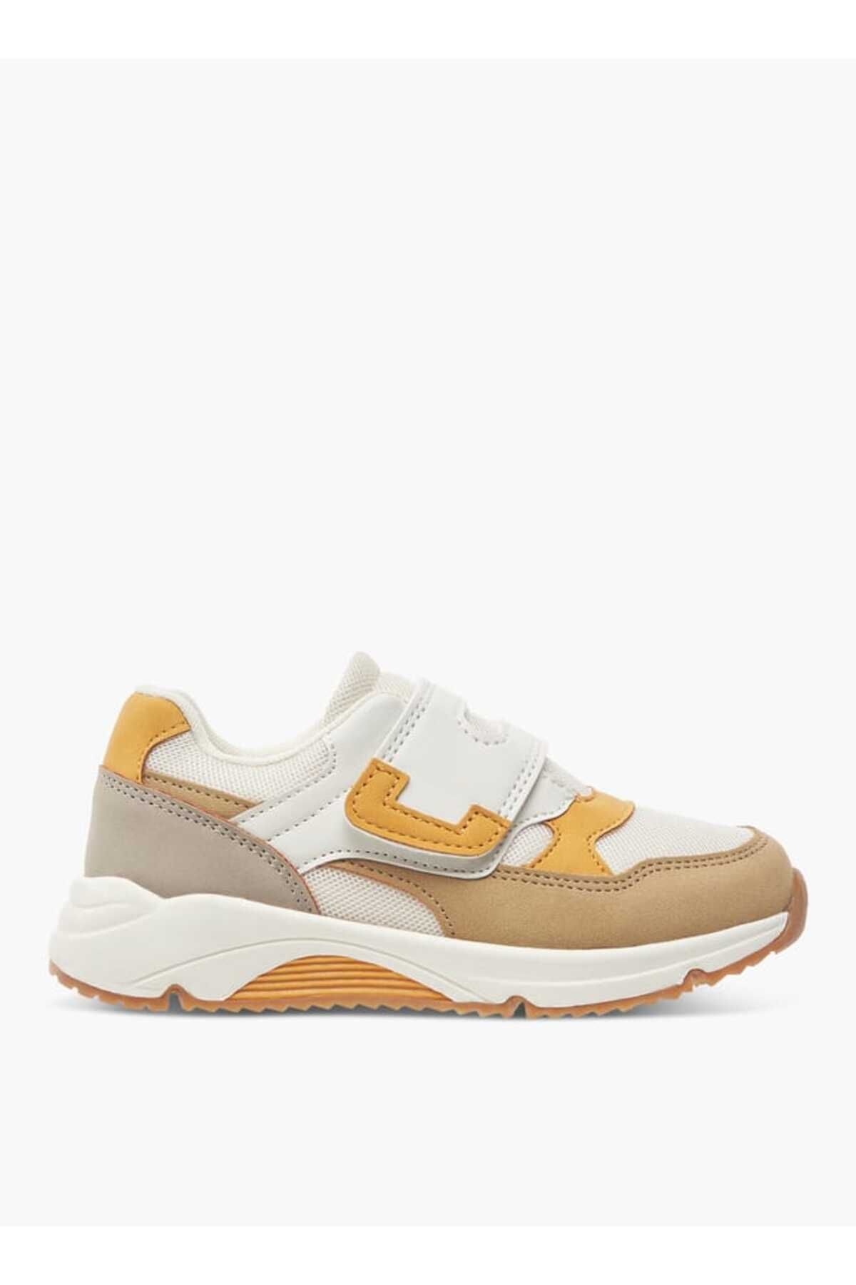 Juniors-Panelled Sneakers with Hook and Loop Closure 3