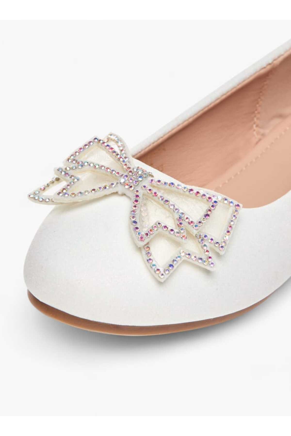 Flora Bella by Shoexpress-Flora Bella Bow Embellished Slip-On Ballerina Shoes 5