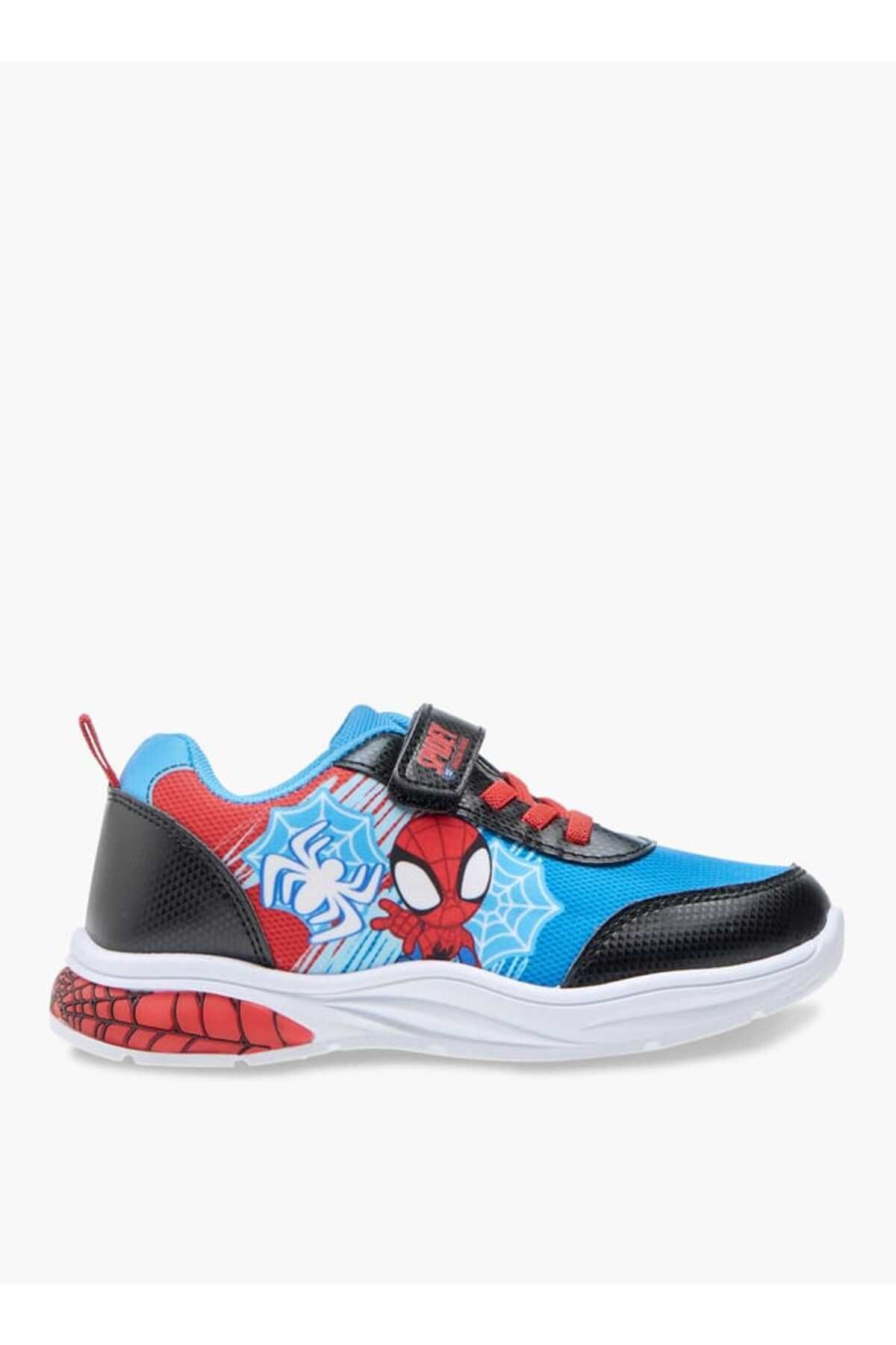 Marvel-Spider-Man Print Sneakers with Hook and Loop Closure 3