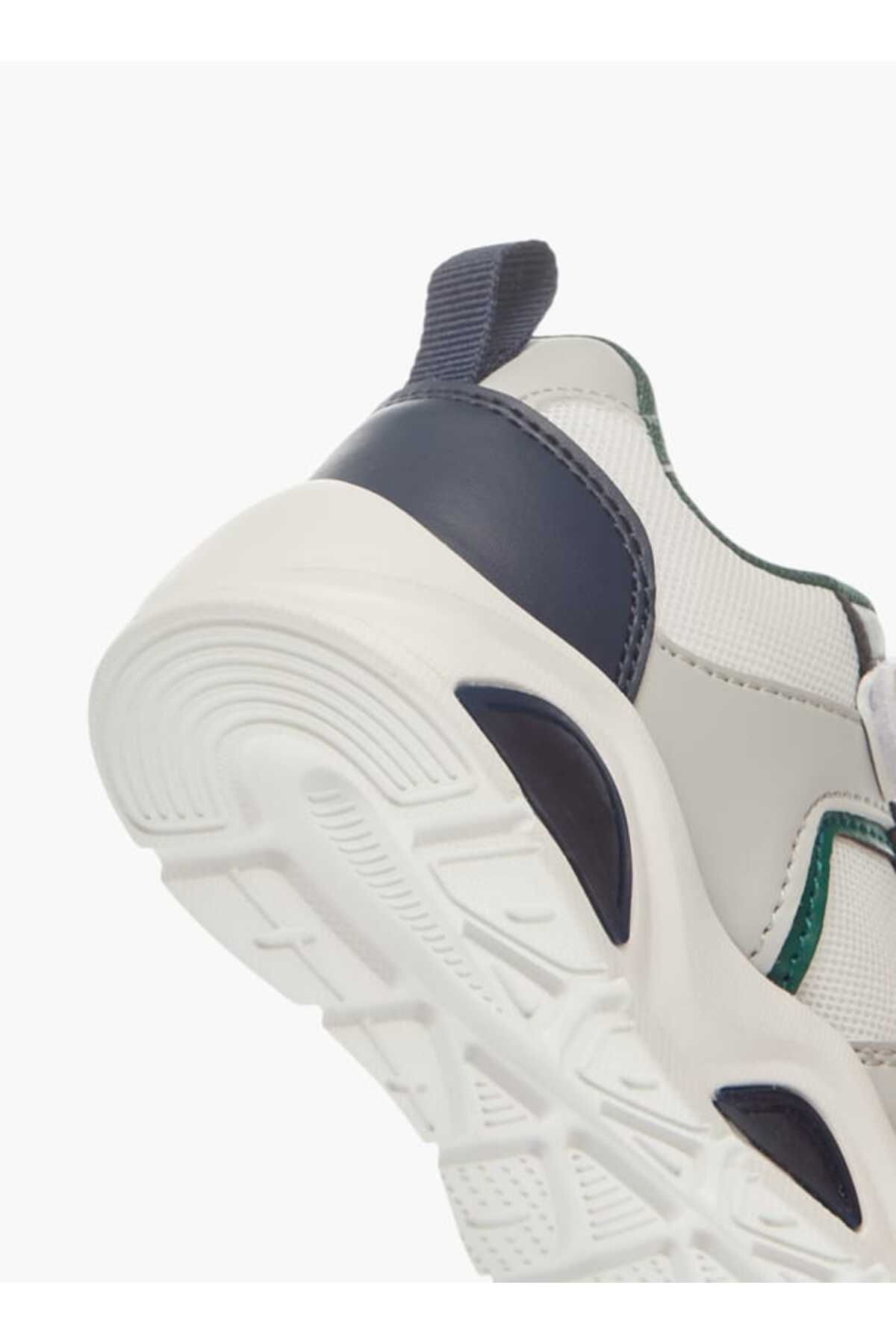 LBL by Shoexpress-Panelled Sneakers with Hook and Loop Closure 5