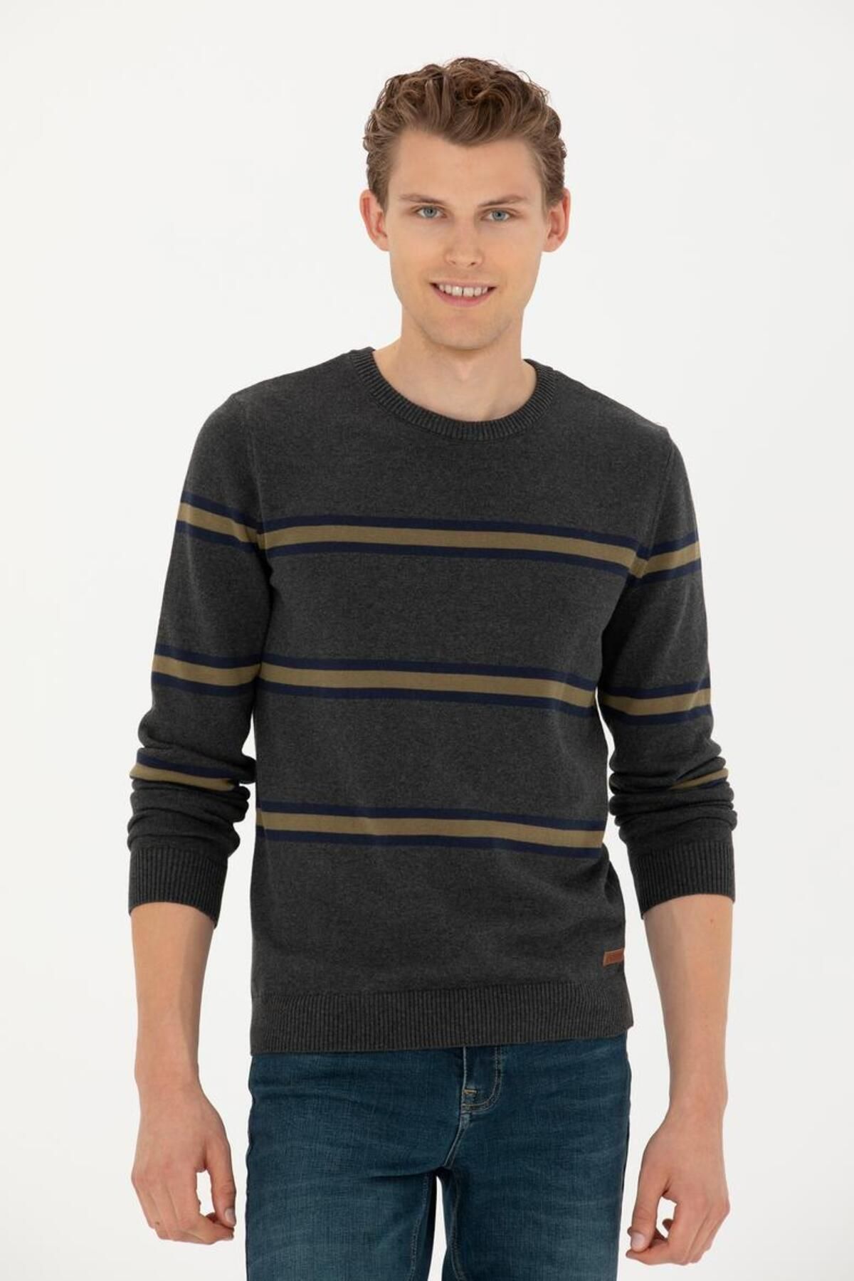 U.S. Polo Assn.-Men's Anthracite Sweater 3