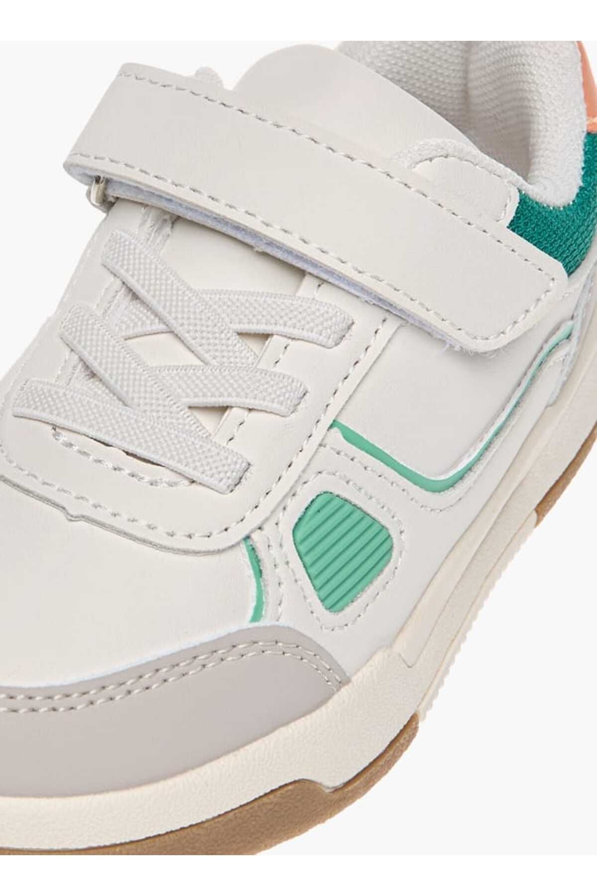 LBL by Shoexpress-Panelled Sneakers with Hook and Loop Closure 4