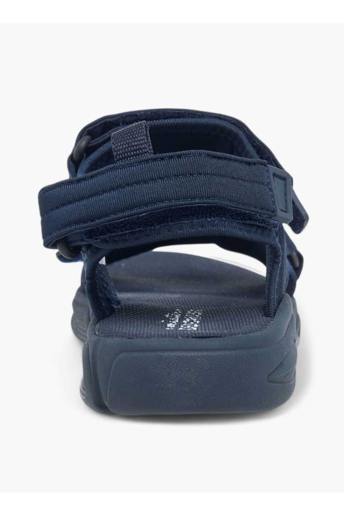 Mister Duchini-Mister Duchin Solid Strap Sandals with Hook and Loop Closure 4