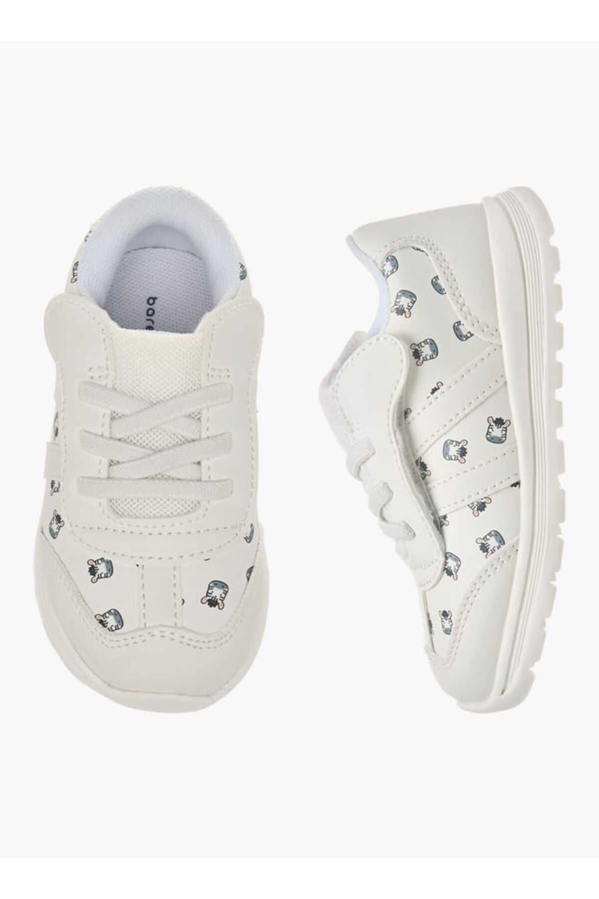 Barefeet-Barefeet All-Over Animal Print Sneakers with Hook and Loop Closure 1