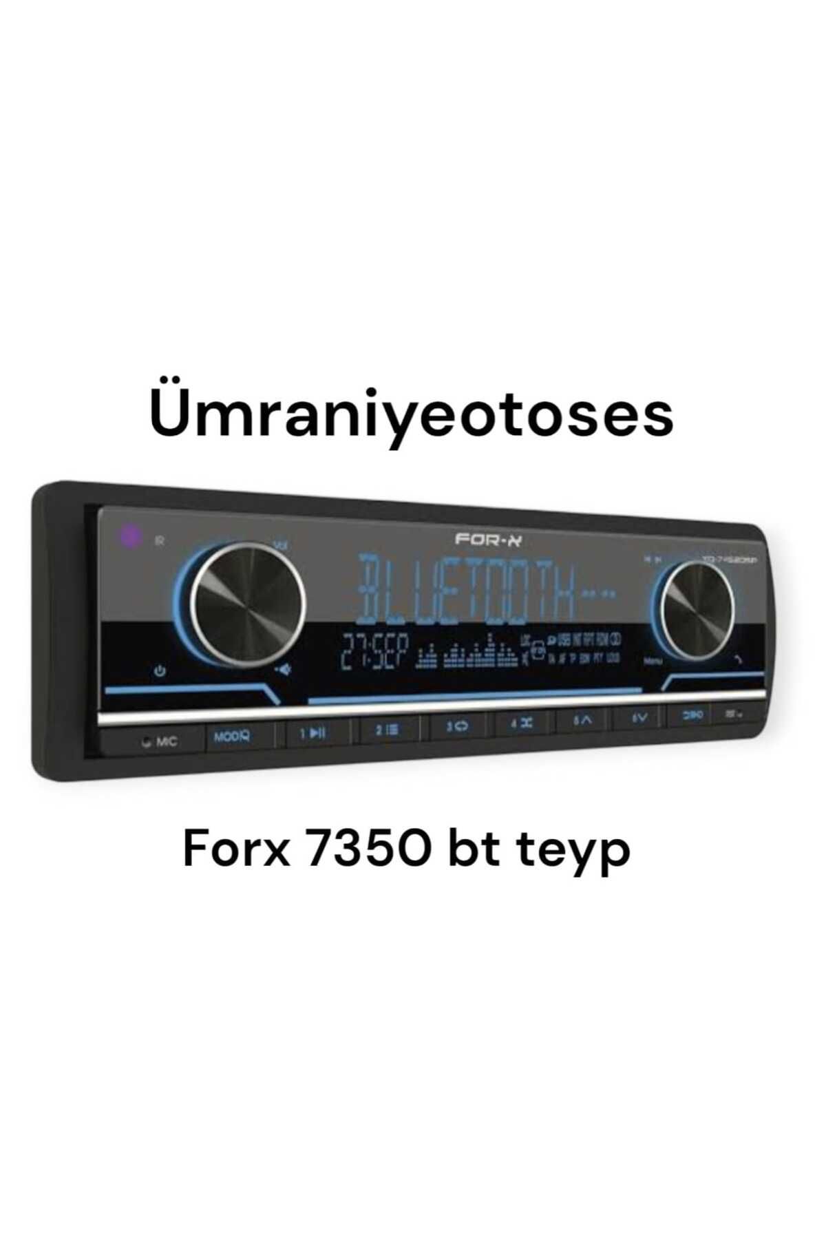 For-X FORX   XQ-7350 BT  4X60 WAT  3 AMFİ ÇIKIŞLI  TEYP