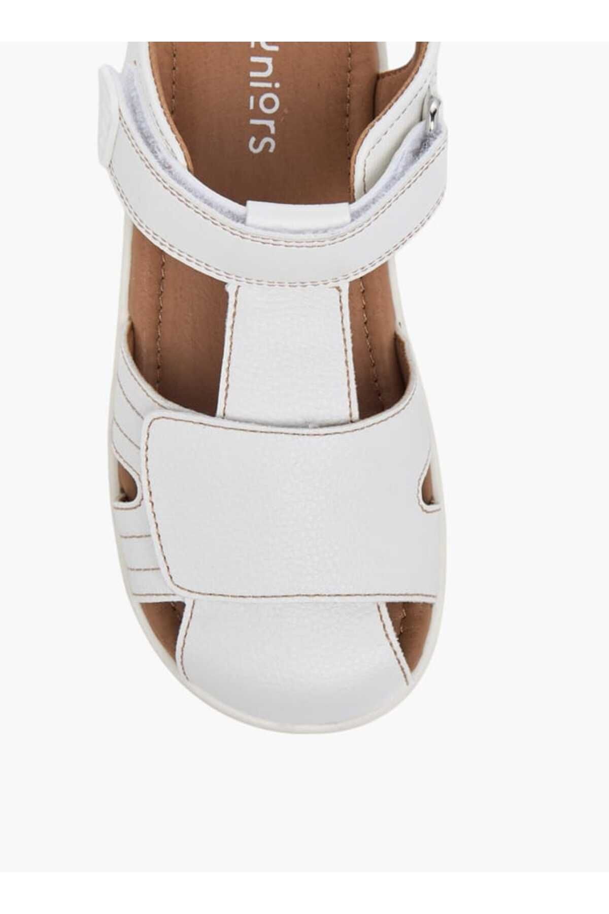 Juniors-Stitch Detail Fisherman Sandals with Hook and Loop Closure 3