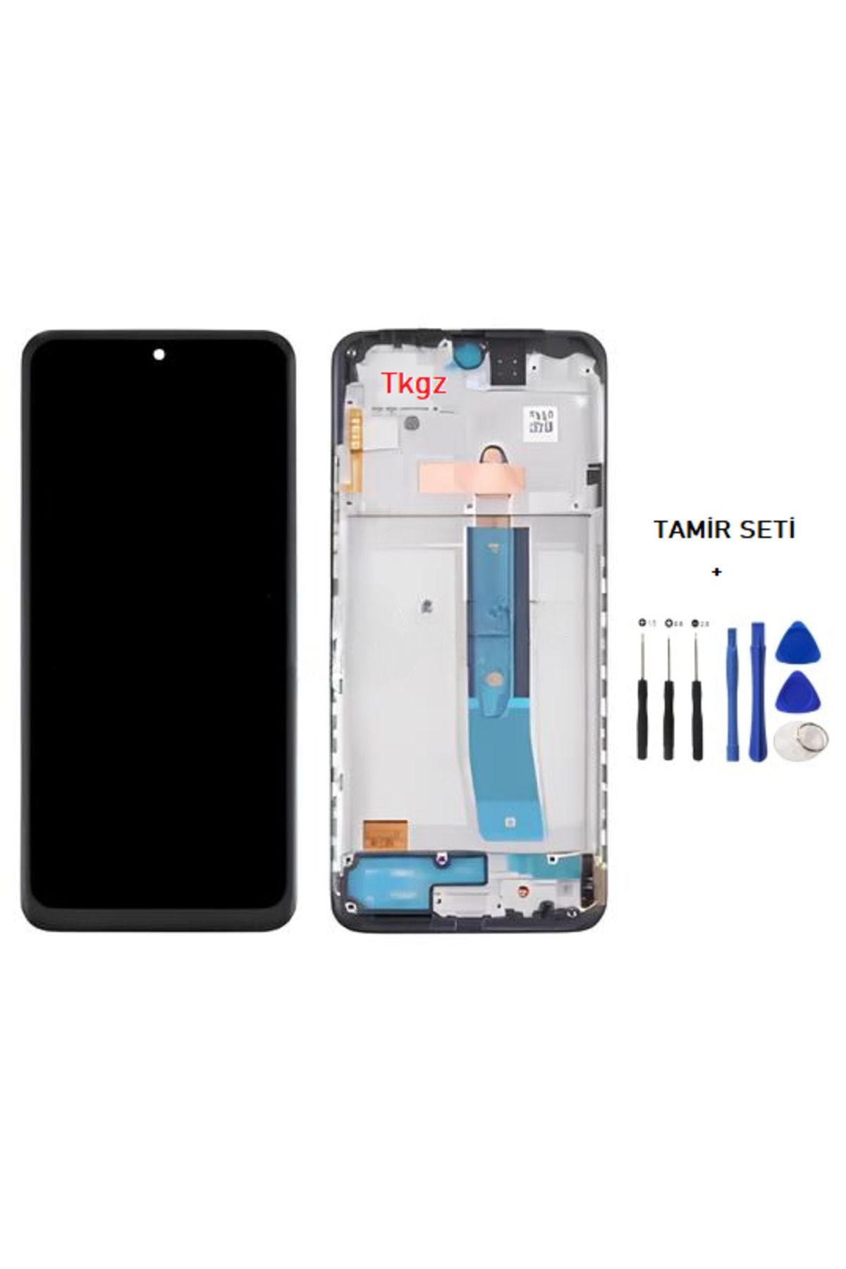 tkgz Xiaomi POCO M4 PRO Uyumlu Lcd Ekran Dokunmatik SERVİS Orijinali ÇITALI + TAMİR SETİ