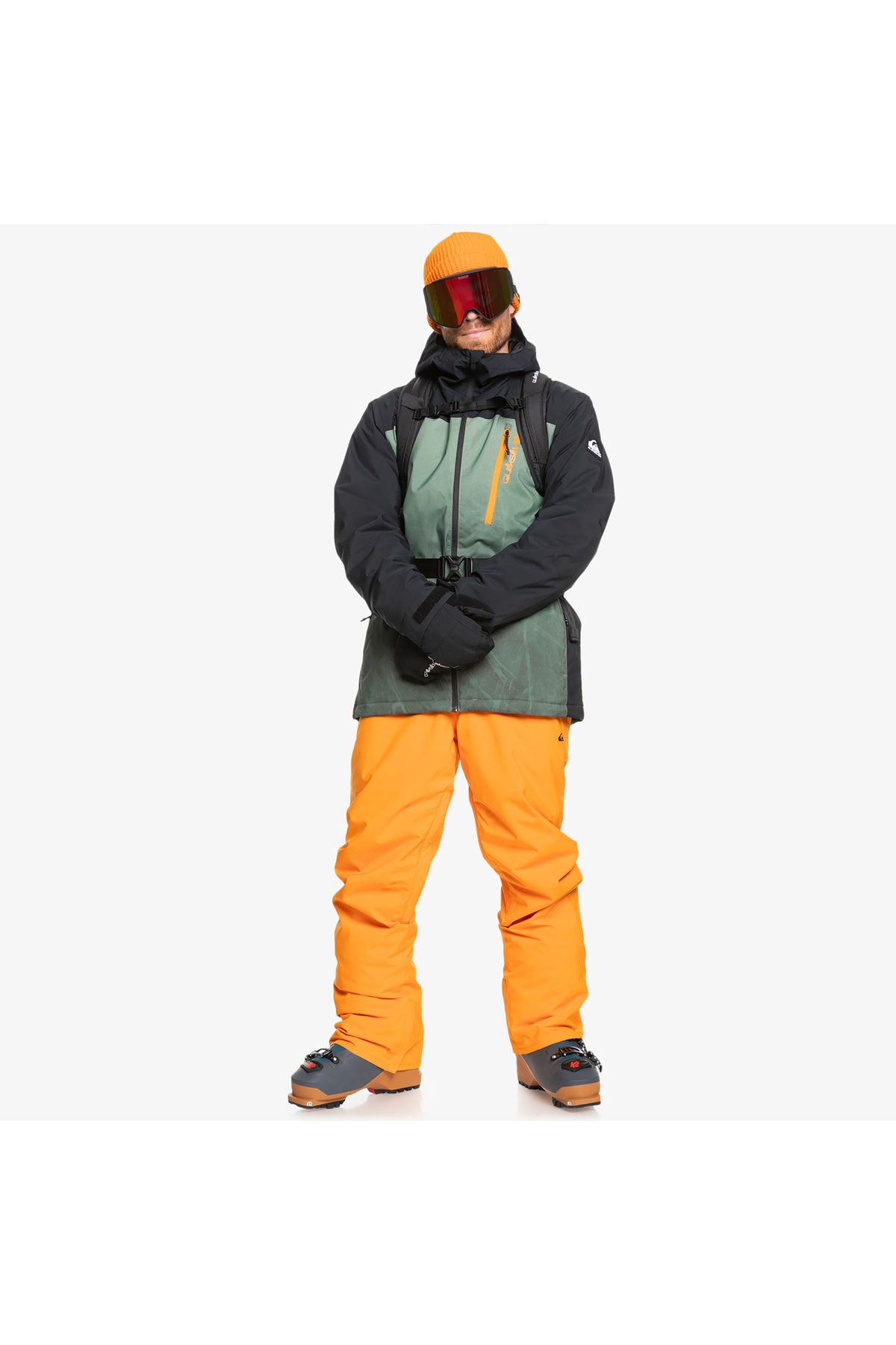 Quiksilver Estate PT Snowboard Pantolonu EQYTP03146-4177 Orange Pepper