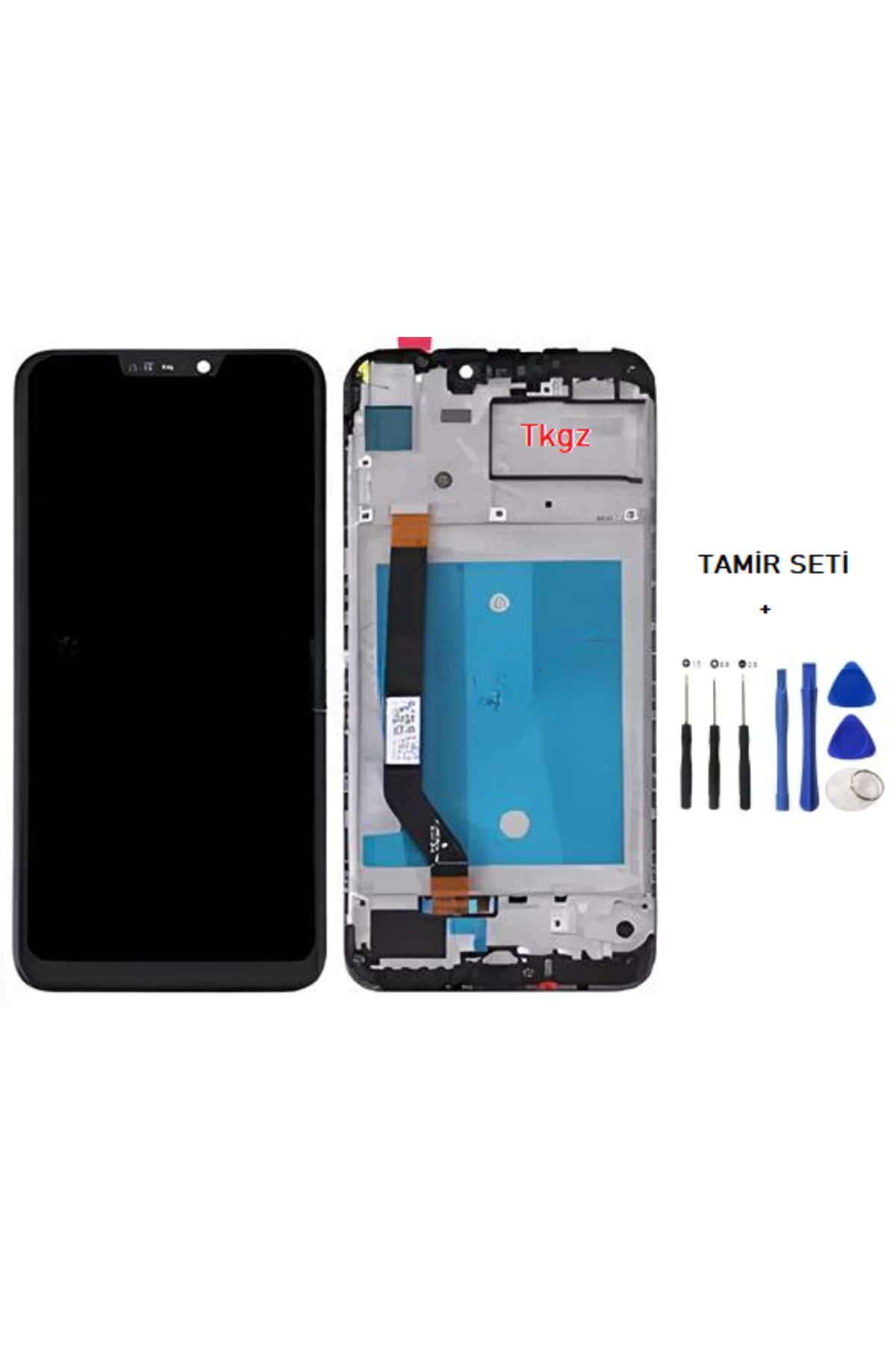 tkgz Honor 8C Uyumlu Lcd Ekran Dokunmatik SERVİS Orijinali ÇITALI + TAMİR SETİ