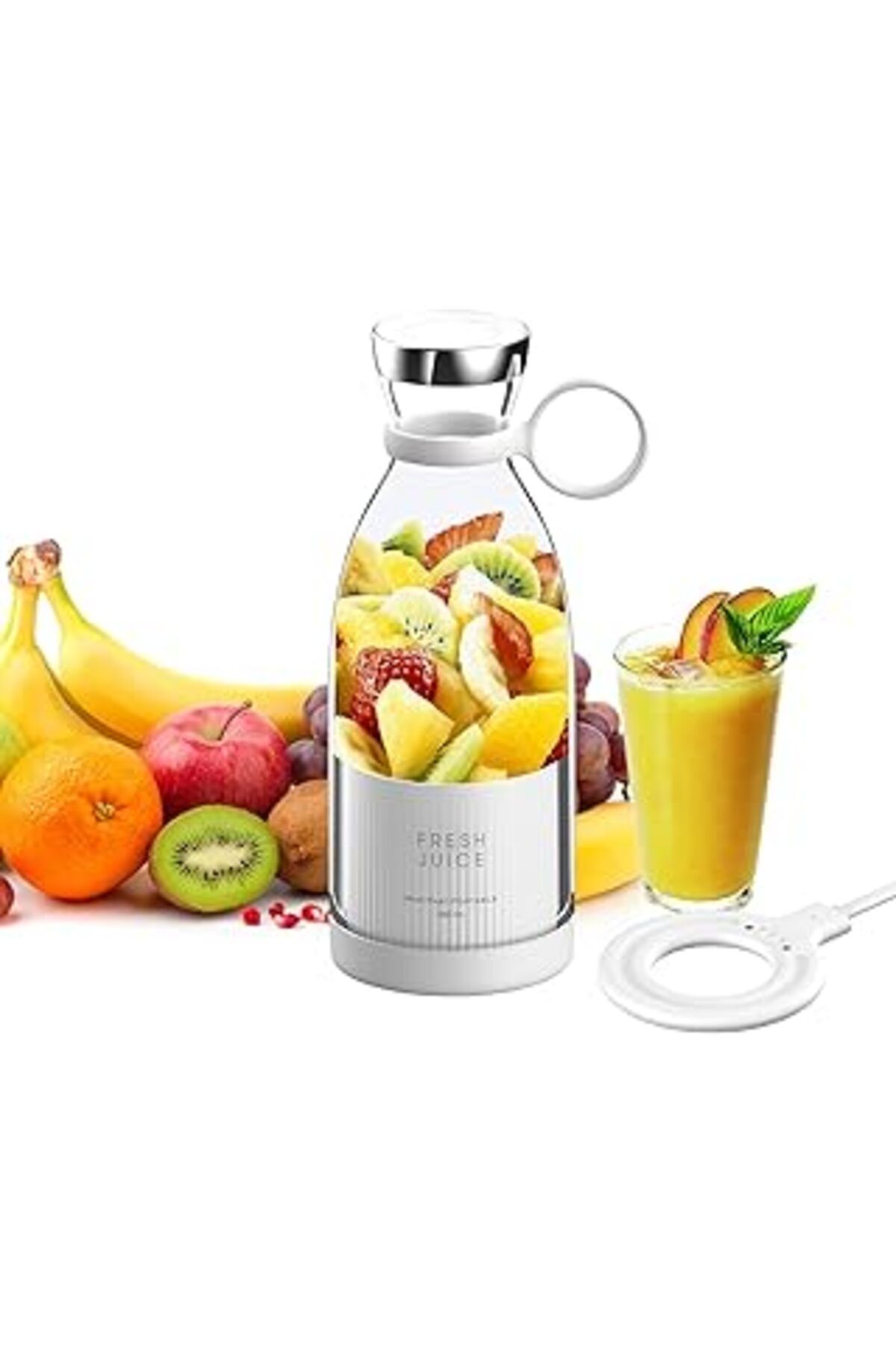 STOREMAX Taşınabilir Blender, Taşınabilir Mini Hızlı Blender 350ml Meyve Sıkacağı Kupası,