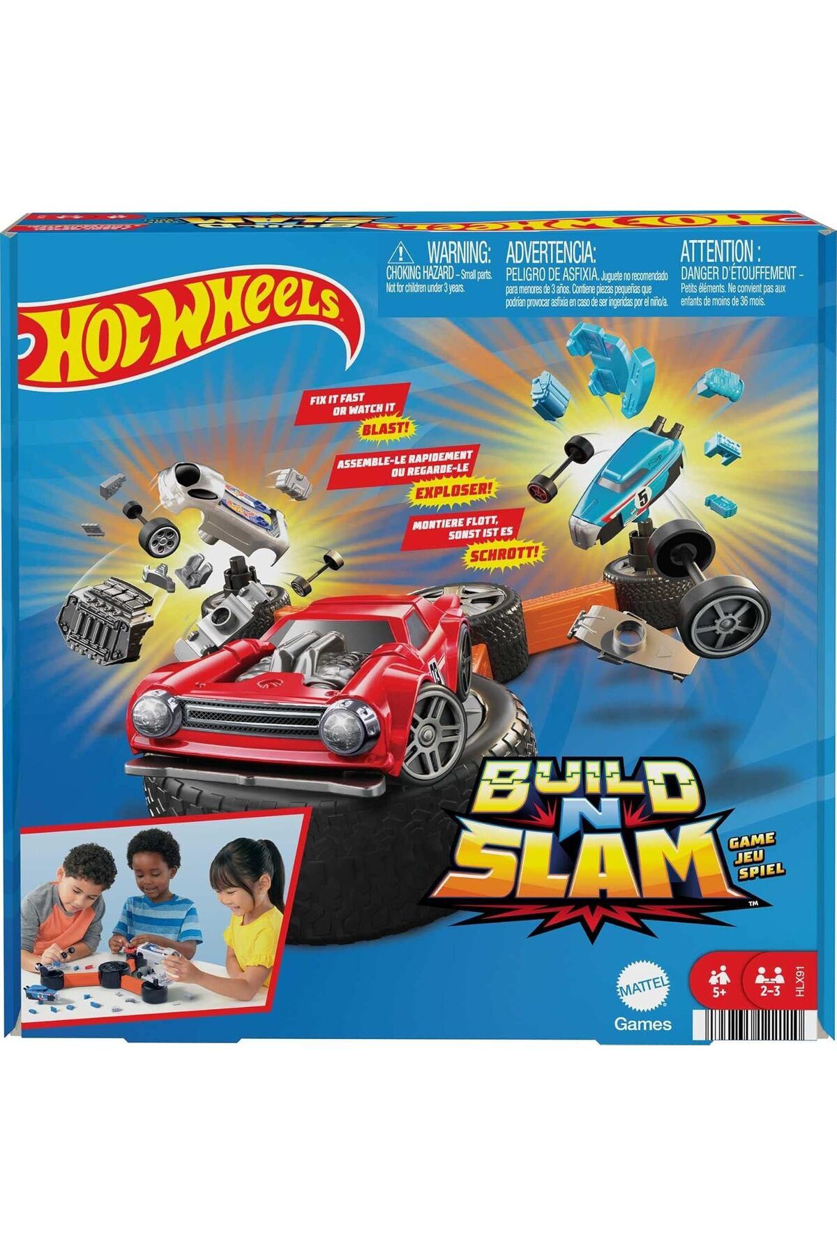 STOREMAX htpshopmx Wheels Build N Slam Kutu Oyunu, 5 yaş nane üzeri, , Çok Renkli str http 1092444