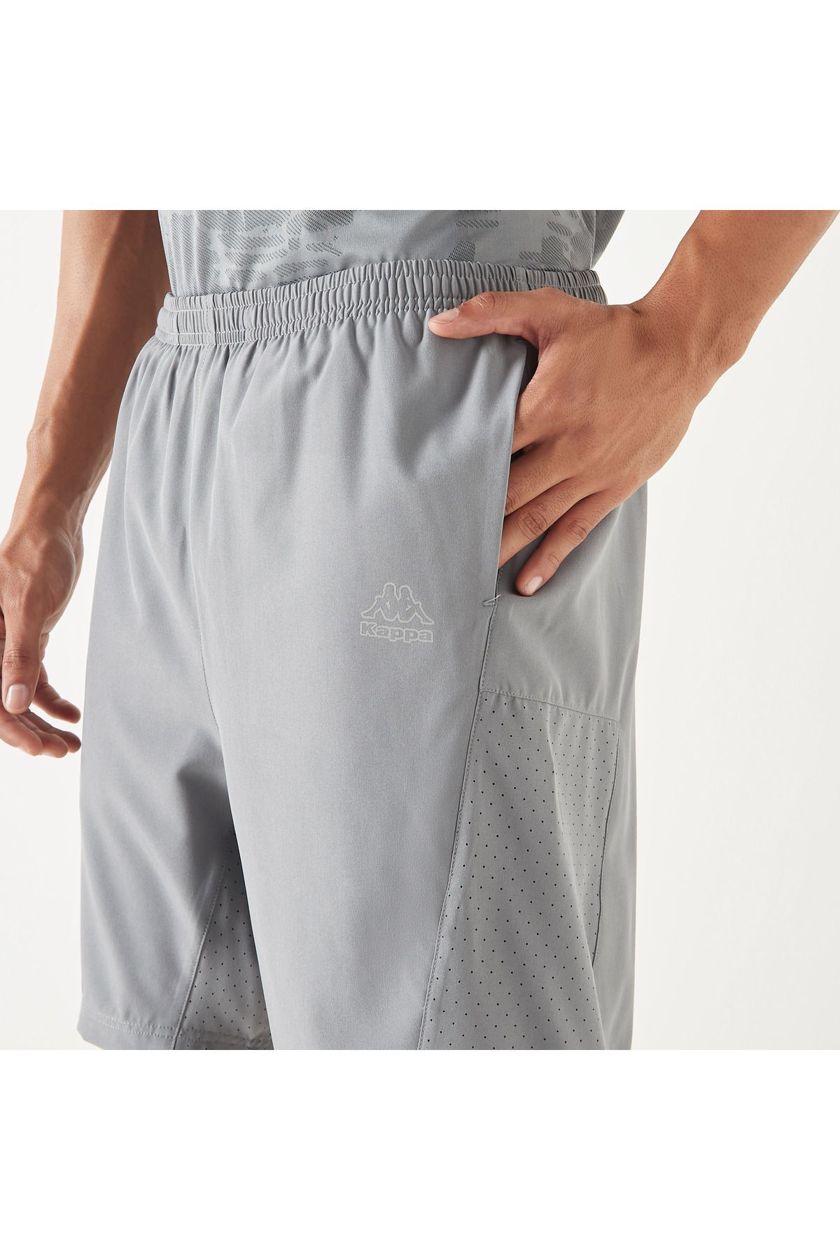 Kappa-Logo Detail Shorts With Elasticated Waistband And Pockets 4