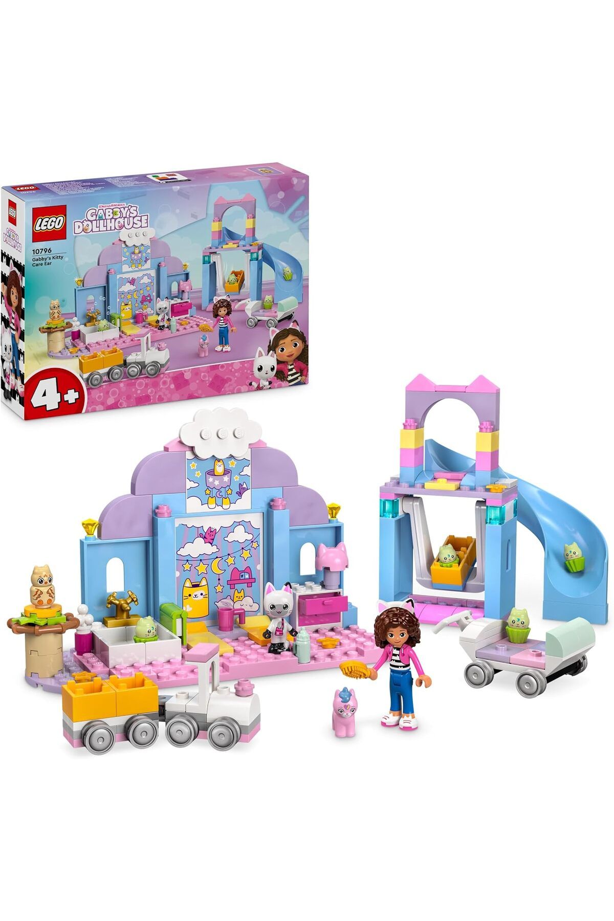 STOREMAX jvnnastore 4+ Gabby’s Dollhouse Gabby’nin Kedicik Bakım Odası 10796-4 Yaş ve Üzeri Çocuklar