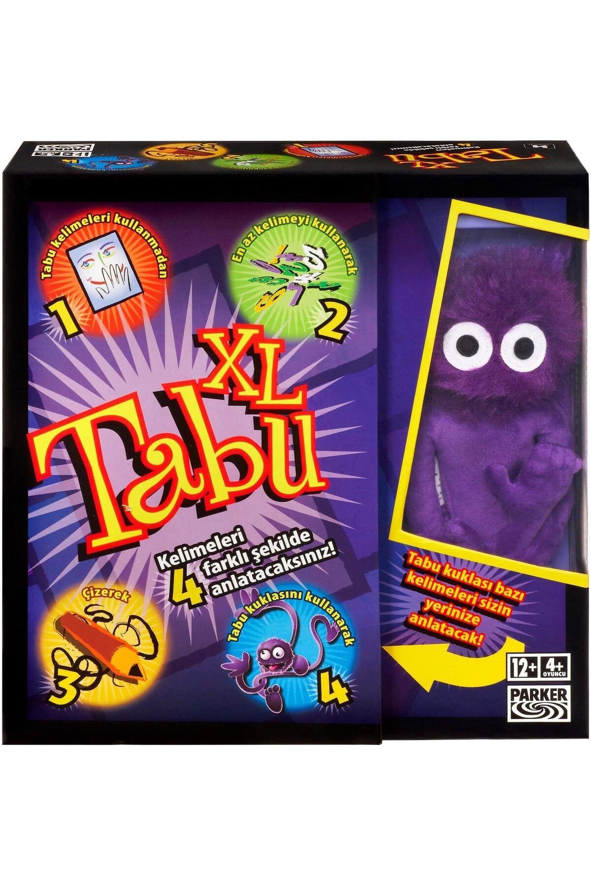 STOREMAX jvnnastore Gaming Tabu XL Kutu Oyunu, 4 Farklı Oyun Alternatifi, Klasik Oyunun Yanı Sıra Çizerek