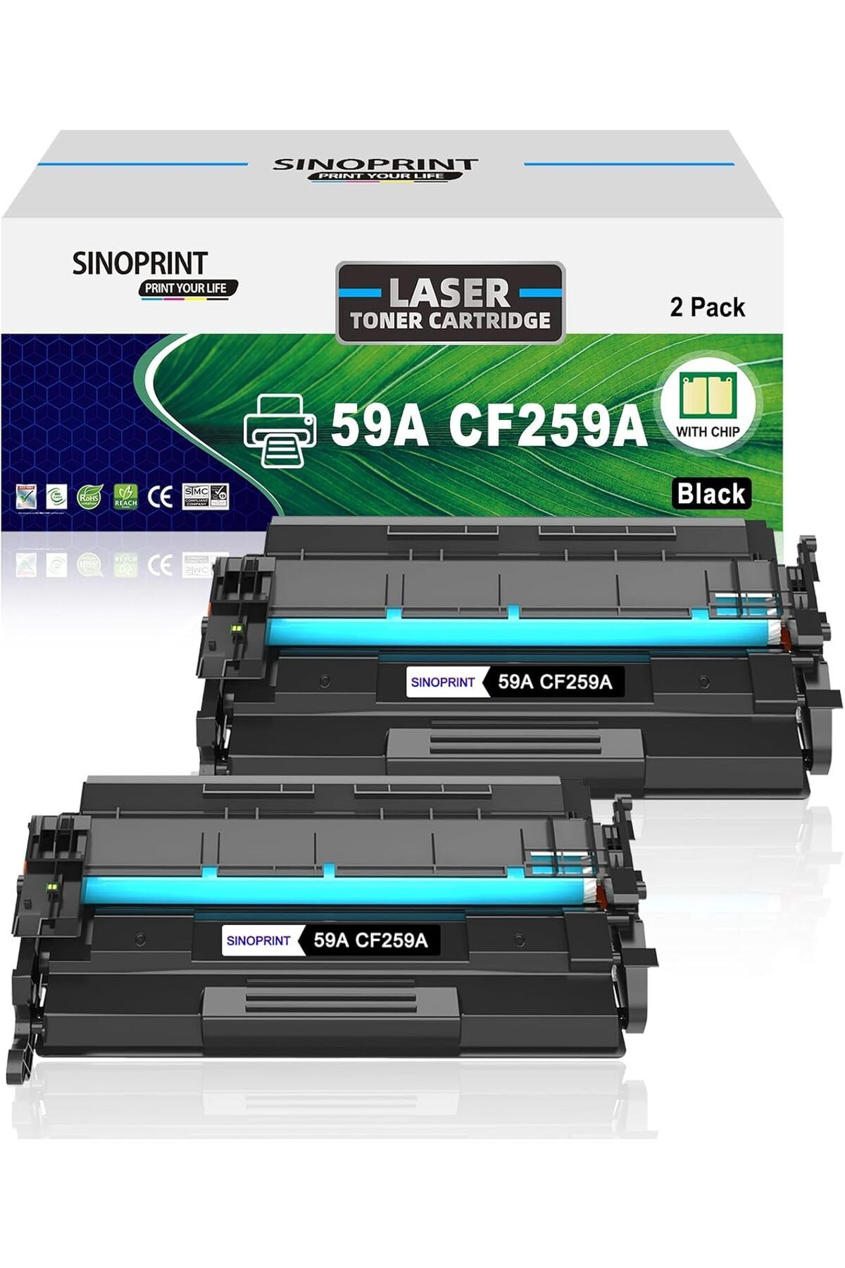 HP 59A ÇİPLİ LaserJet Pro M404n M404dn M404dw M404 M304 MFP M428dw M428fdn M428fdw M428 (2 Black)