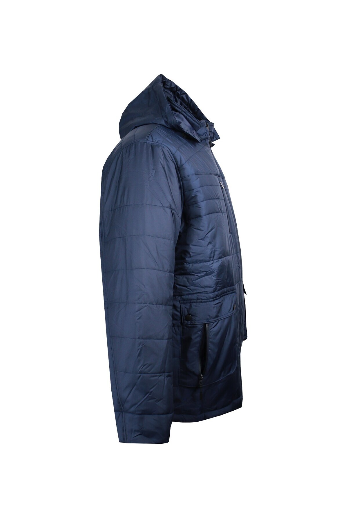 marufshop Erkek Büyük Beden Battal Boy 145 Için Uygun Kalın Kışlık Mont Dekons Indigo görsel 4