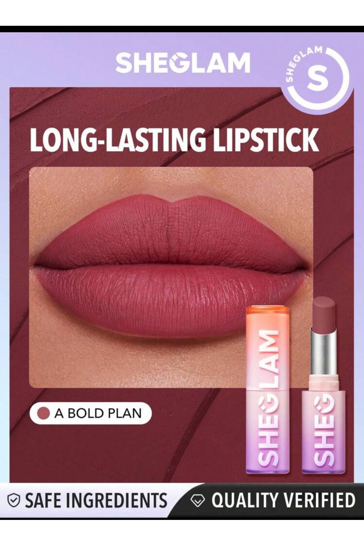 SHEGLAM dynamatte boom long lastıng matte lipstick