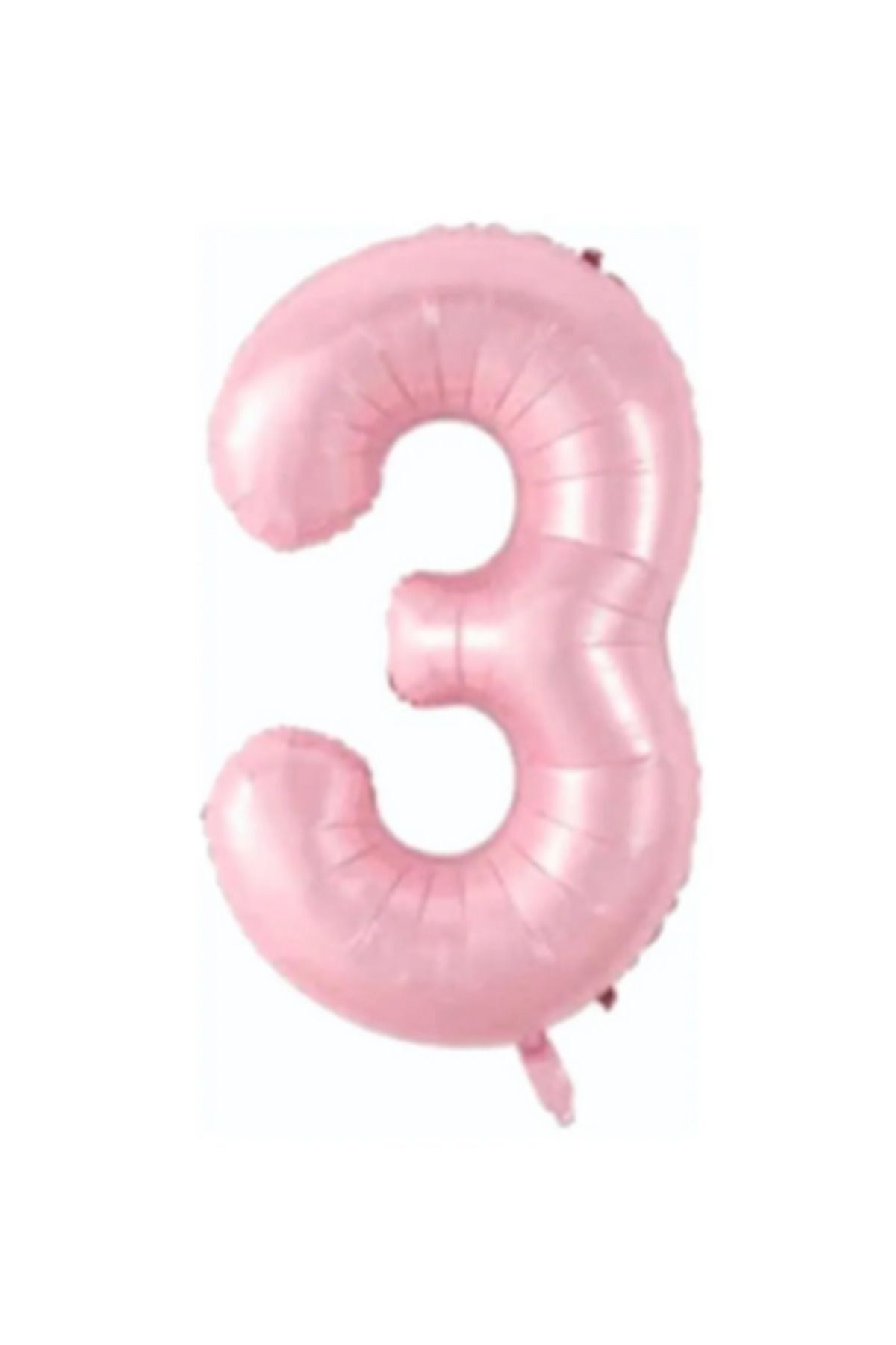 Store Folyo Balon 3 Rakamı Helyum Balon 76 Cm Pembe Renk - 3 Yaş Balonu-doğum Günü Parti Seti Malzemeleri